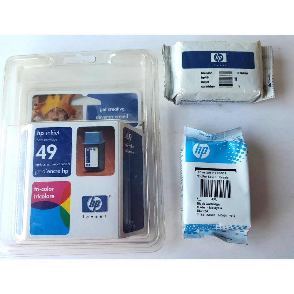 HP Inkjet 49 Tri-Color Print Ink Cartridge Genuine 51649A New Sealed Expired lot